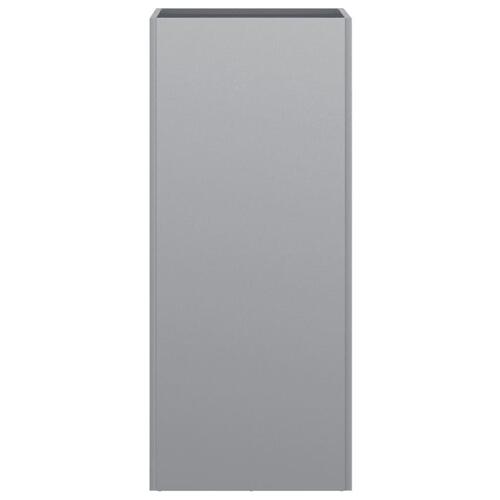 Plantekasse 32x29x75 cm galvaniseret stål sølvfarvet