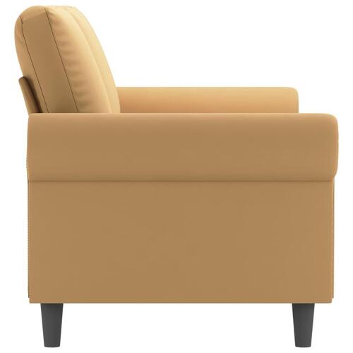 2-personers sofa 140 cm fløjl brun