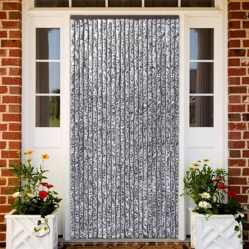 Flueforhæng 100x200 cm chenille brun og beige