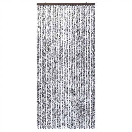 Flueforhæng 100x200 cm chenille brun og beige