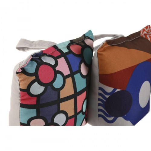 Dørstop - sandfyldt, multifarvet, 20 × 10 × 25 cm (2 stk.)