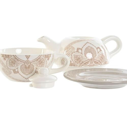 Tekande Home ESPRIT Blå Hvid Beige Lyserød Dolomite 750 ml (2 enheder)