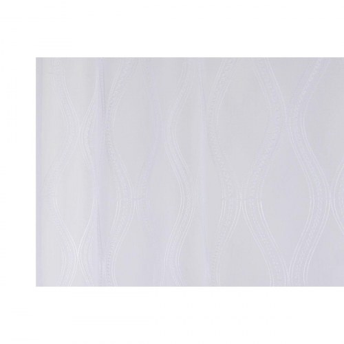 Gardin - hvid, 140 × 260 cm, polyester med broderi