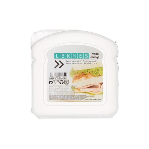 Madkasse til Sandwich Gennemsigtig Plastik 12 x 4 x 12 cm (24 enheder)