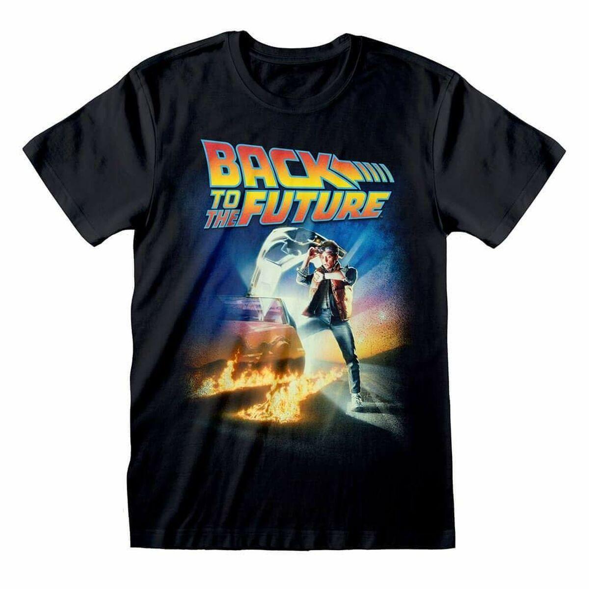 Back to the Future kortærmet T-shirt - Poster, sort, unisex, S
