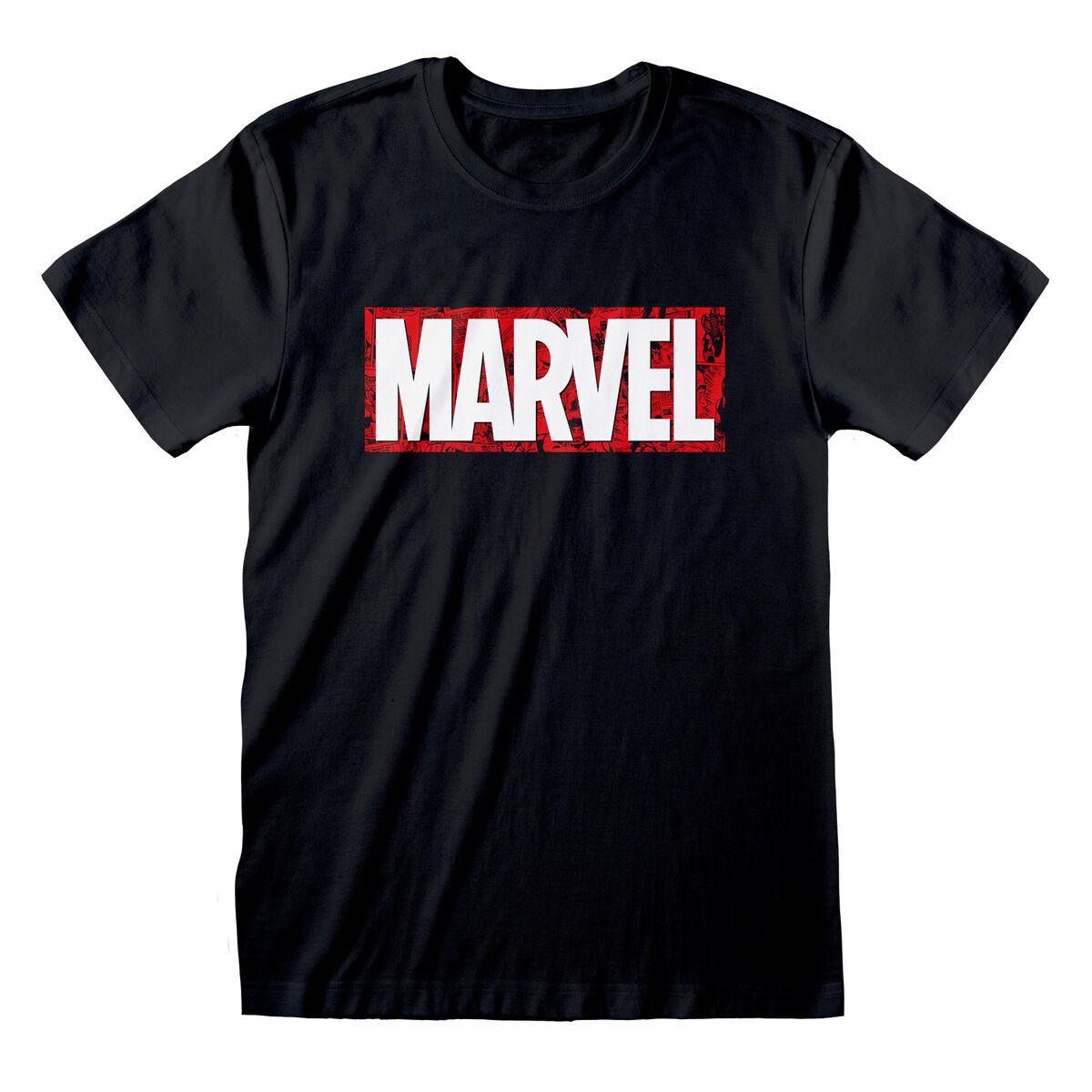 Marvel unisex kortærmet T-shirt - sort, XL