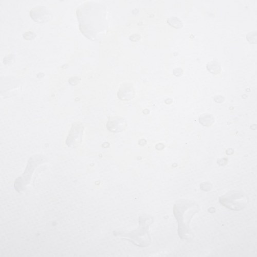 Presenning 1 × 2,5 m - hvid 650 g/m², kraftig PVC-belagt kanvas