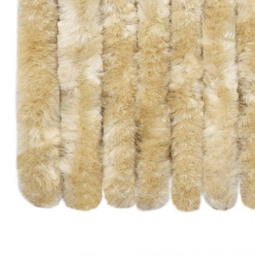 Flueforhæng 100×200 cm i chenille - beige insektgardin