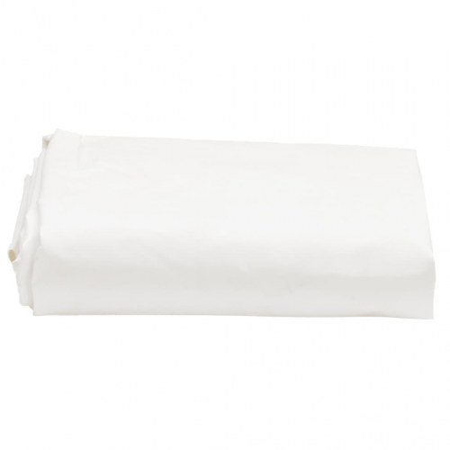 Rund presenning Ø 2,8 m - hvid, 650 g/m²