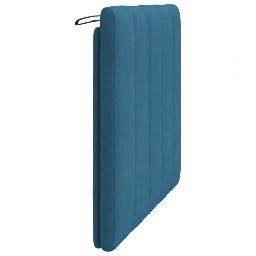 Gavlpude Hanko 100 cm - velour, blå sengegavlspude