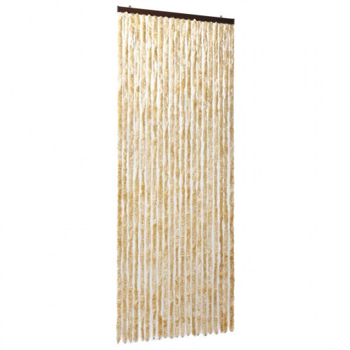 Flueforhæng 100 x 230 cm i chenille - beige