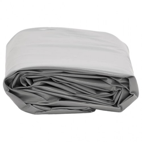 Presenning 5 × 7 m - 650 g/m², grå