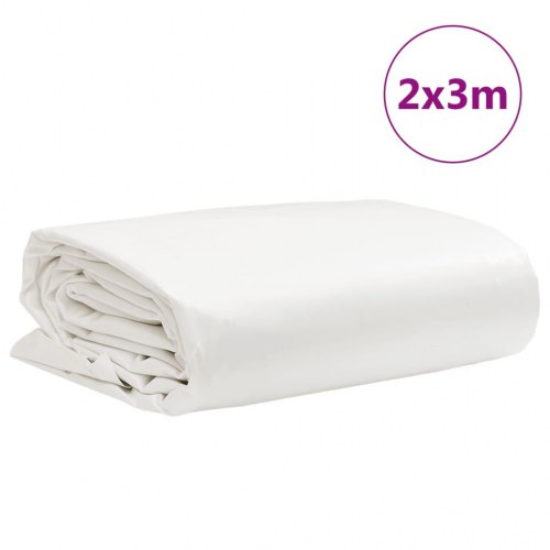 Presenning 2 x 3 m 650 g/m² - hvid
