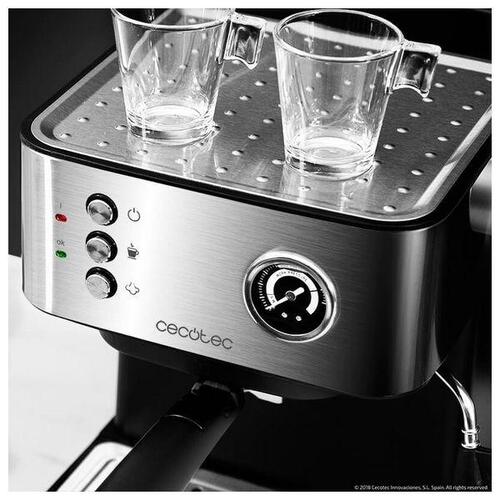 Hurtig manuel kaffemaskine Power Espresso 20 Professionale 1,5 L Sølvfarvet Sort