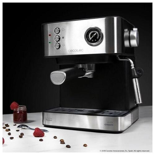 Hurtig manuel kaffemaskine Power Espresso 20 Professionale 1,5 L Sølvfarvet Sort