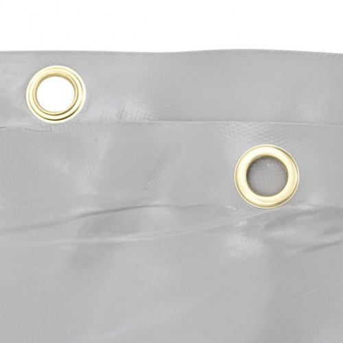 Presenning 5 × 5 m - 650 g/m², grå