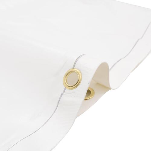Presenning Ø 2,6 m 650 g/m² hvid