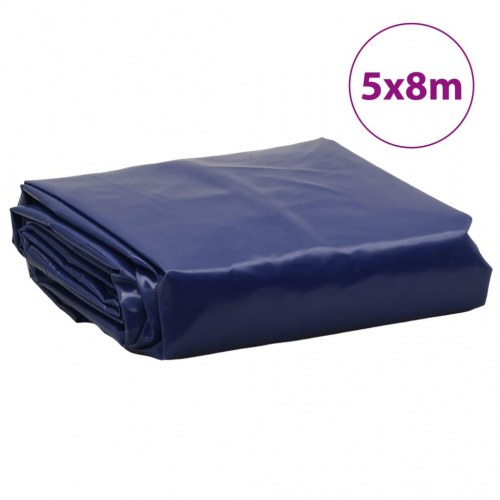 Presenning 5 × 8 m - 650 g/m², blå