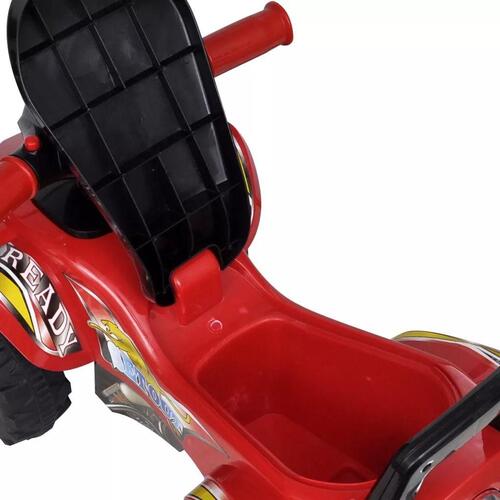 Firhjulet motorcykel til børn med lyd og lys rød