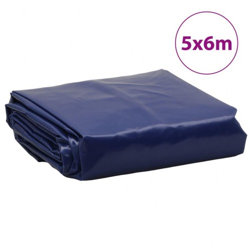 Presenning 5 x 6 m - 650 g/m², blå