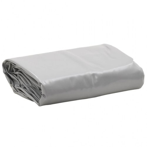 Presenning 5×8 m - 650 g/m², grå, kraftig PVC-belagt