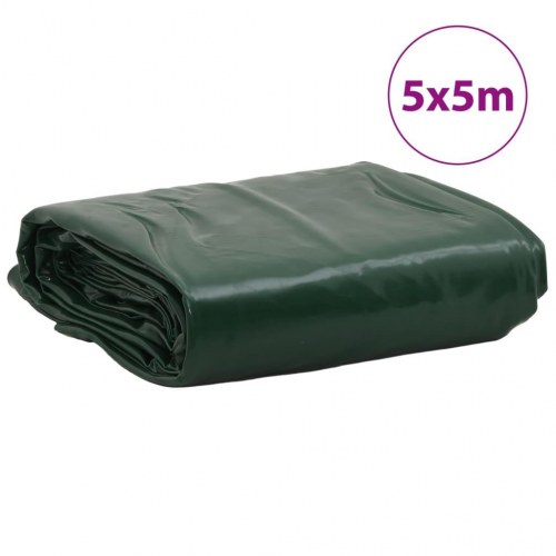 Presenning 5 x 5 m - grøn, 650 g/m² kraftig afdækning