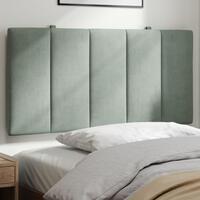 Gavlpude 100 cm velour lysegrå