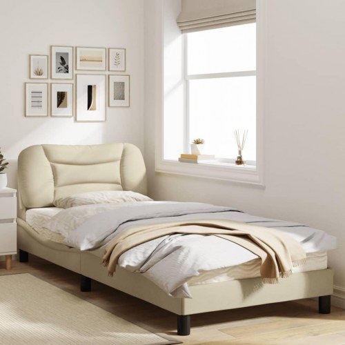 Sengeramme Hvar 90 x 190 cm uden madras - creme