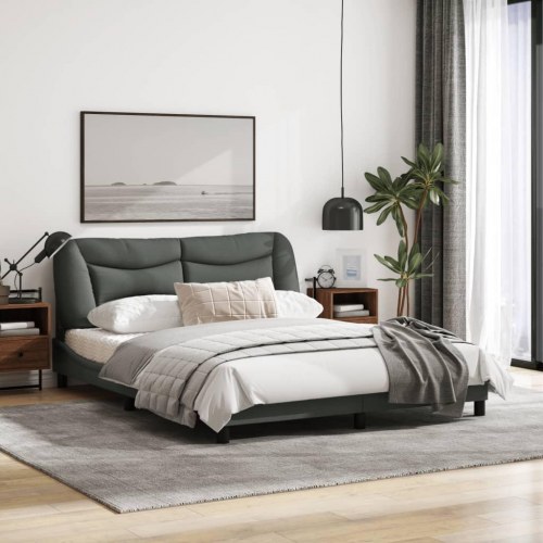 Sengeramme Hvar 160 x 200 cm uden madras - mørkegrå