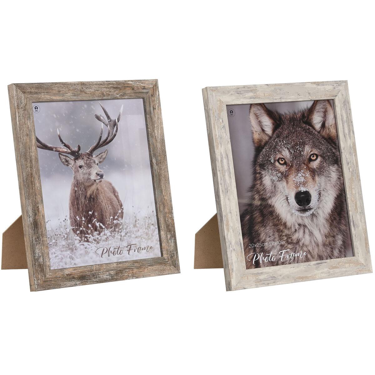 Fotoramme Hvid/natur Skandinavisk 246 × 2 × 296 Cm Sæt Med 2