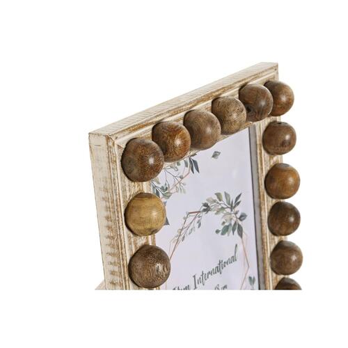 Fotoramme Home ESPRIT Brun Natur Krystal Mangotræ 18 x 2,5 x 23,2 cm (12 enheder)