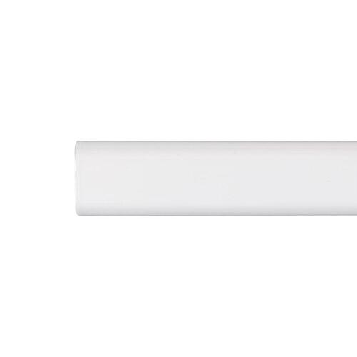 Stor Planet Cintacor garderobestang, hvid oval 100 cm (15 × 25 mm)
