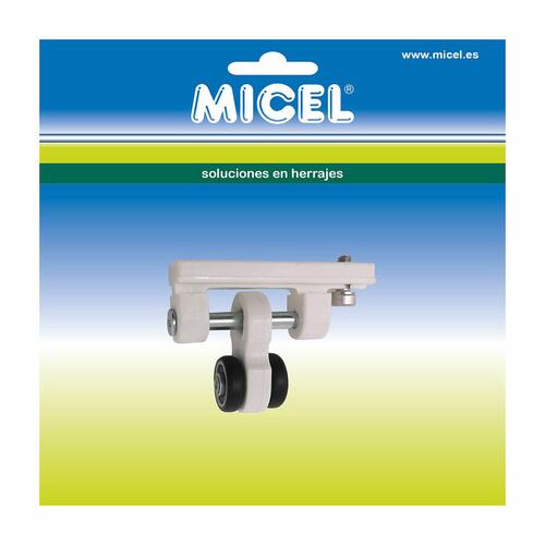 Remskive til pergola Micel TLD21 Nylon 65 x 18,5 x 48 mm Løber Hvid