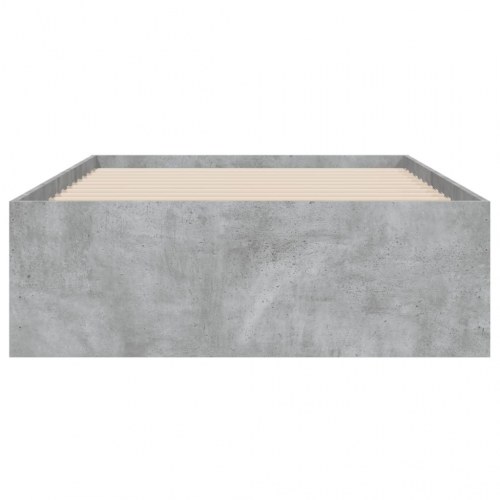 Sengeramme med skuffer 90×200 cm - konstrueret træ, betongrå