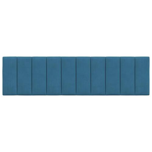 Gavlpude 180 cm velour blå