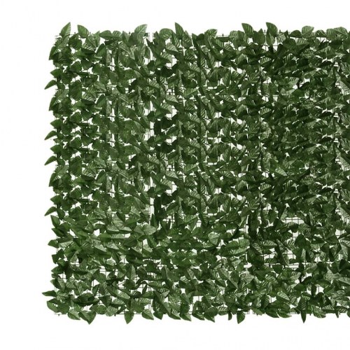 Altanafskærmning 300x150 cm med mørkegrønne blade