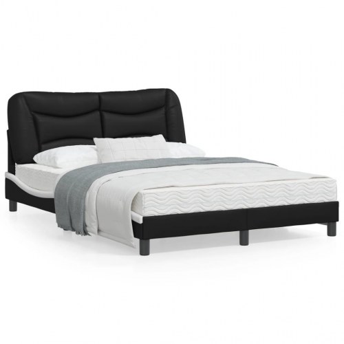 Sengeramme Hvar 120 x 200 cm uden madras - sort/hvid