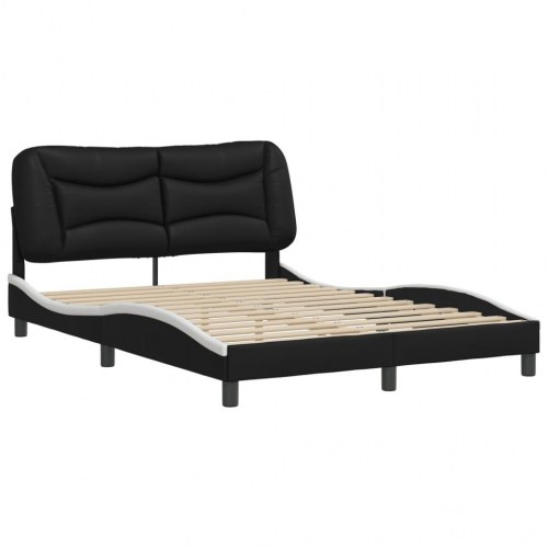 Sengeramme Hvar 120 x 200 cm uden madras - sort/hvid