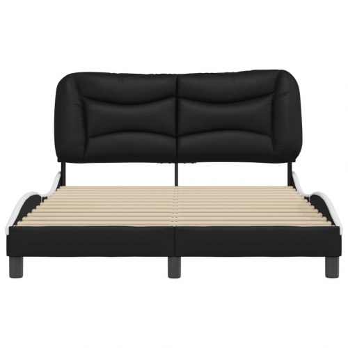 Sengeramme Hvar 120 x 200 cm uden madras - sort/hvid
