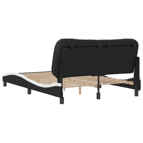 Sengeramme Hvar 120 x 200 cm uden madras - sort/hvid