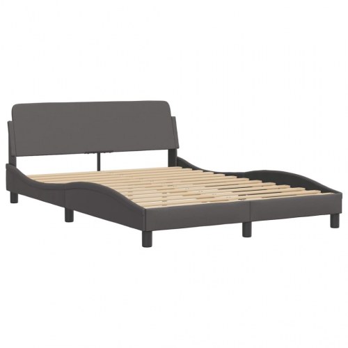 Sengeramme Hvar 140 x 190 cm uden madras - grå kunstlæder