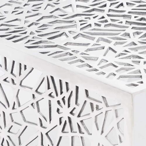 Sofabord geometriske udskæringer aluminium