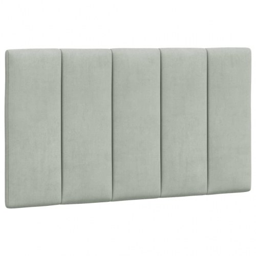 Gavlpude Hanko 80 cm - velour, lysegrå