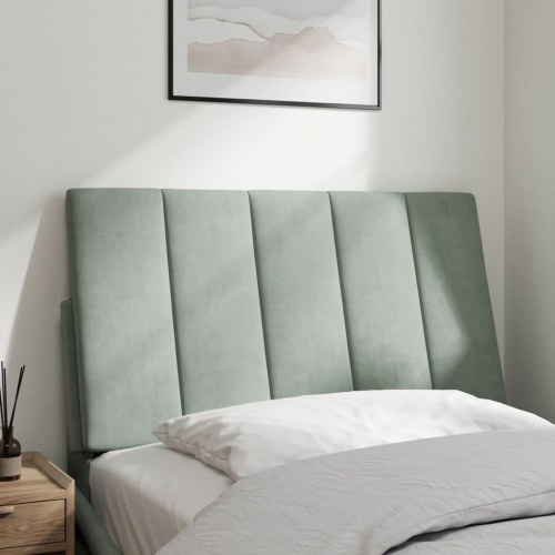 Gavlpude Hanko 80 cm - velour, lysegrå