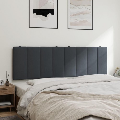 Gavlpude Hanko 160 cm i velour - mørkegrå