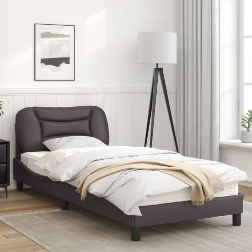 Sengeramme Hvar 90 x 200 cm uden madras - grå kunstlæder