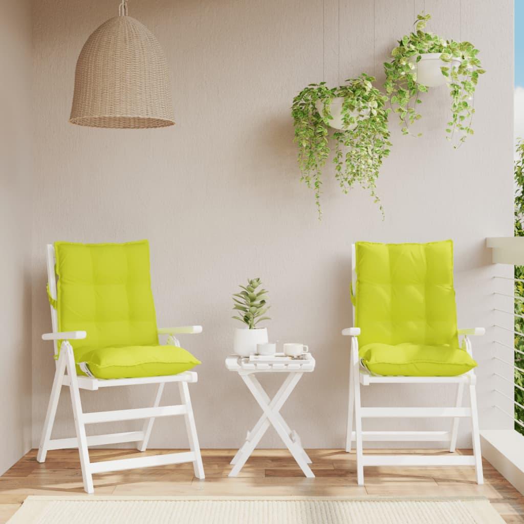 Stolehynde med lav ryg 2 stk. oxfordstof lysegrøn