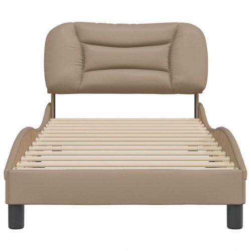 Sengeramme uden madras Hvar 90 x 200 cm i kunstlæder - cappuccino