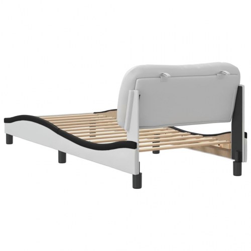 Sengeramme Hvar uden madras 90 x 190 cm - sort/hvid