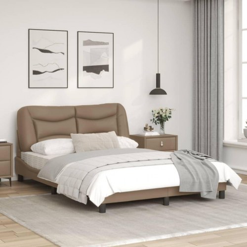 Sengeramme uden madras Hvar 120 x 200 cm i kunstlæder - cappuccino